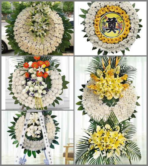 山西忻州原平市东社镇上庄一村花圈速递